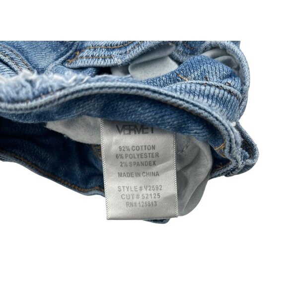 Vervet Frayed Hem Blue Denim Jeans Size 29 distressed stretch Bootcut - Picture 4 of 8